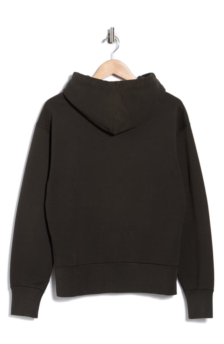 BUCK MASON Welterweight Cotton French Terry Fleece Hoodie, Alternate, color, Faded Black