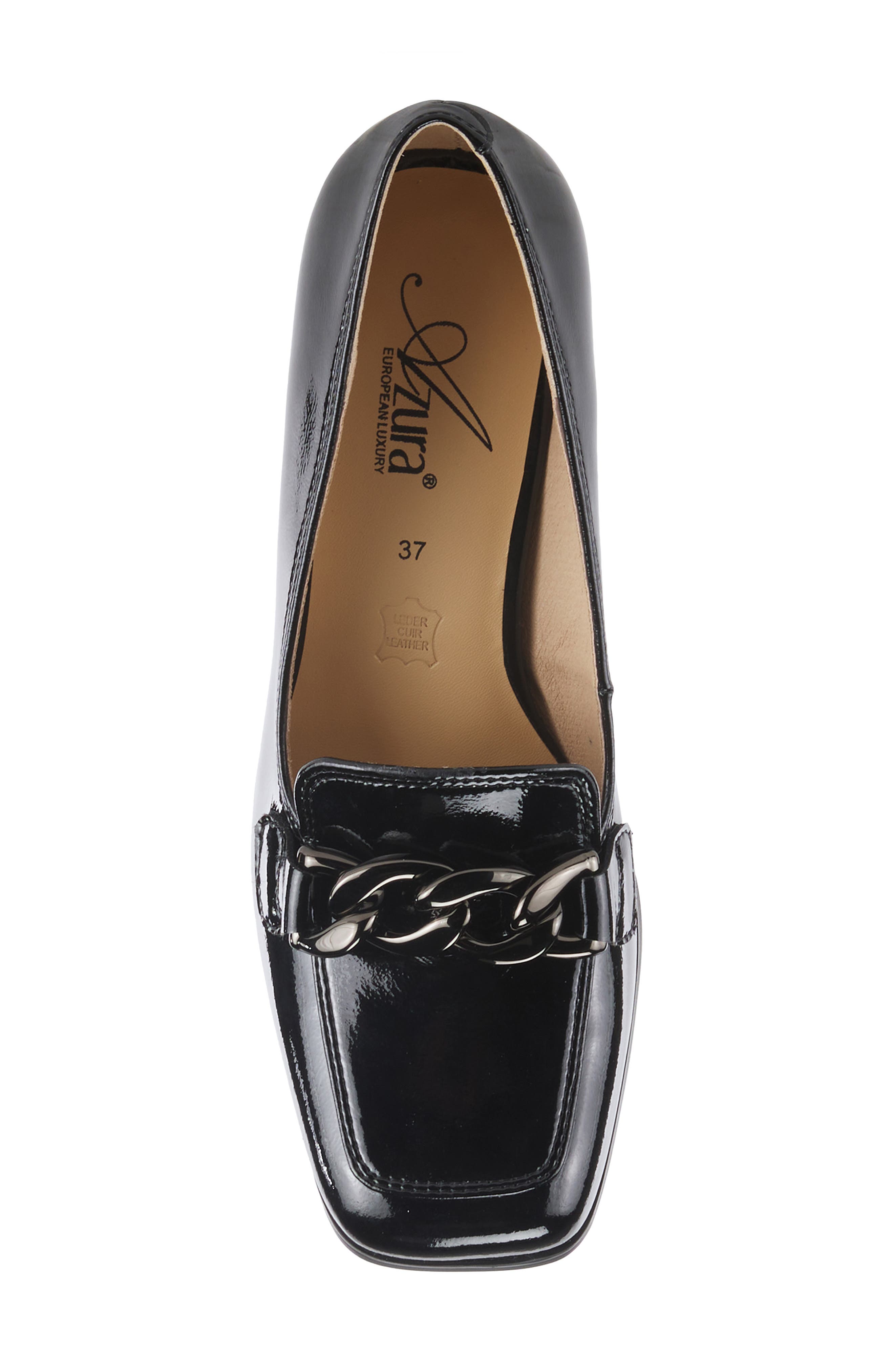 AZURA BY SPRING STEP Luzish Square Toe Pump, Alternate, color, Black Patent