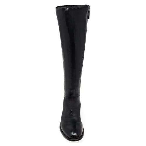 Madison Maison Knee High Boot Stretch Boot In Black