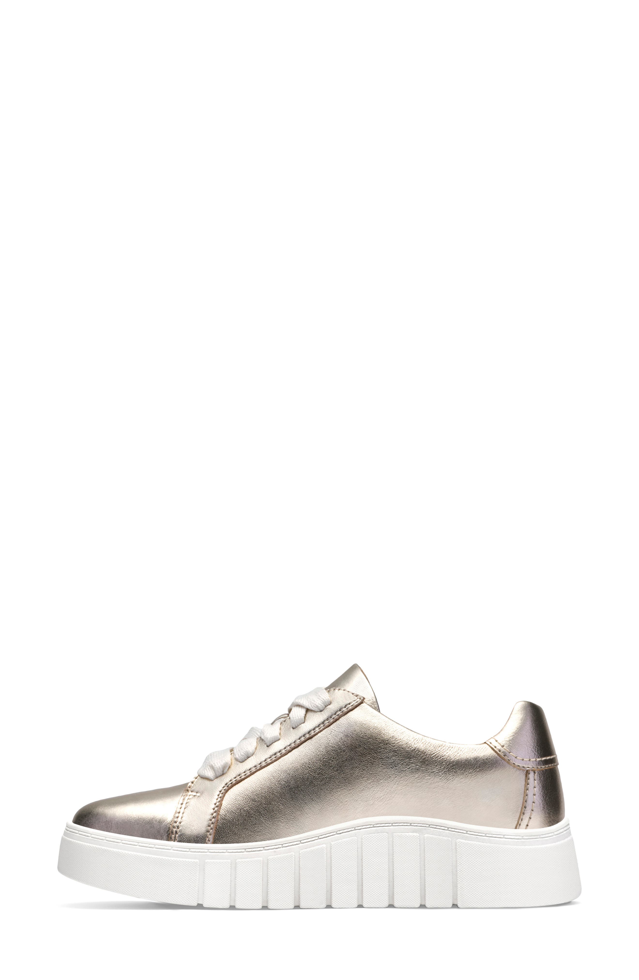 Mykah Joy Sneaker, Alternate, color, GOLD LEATHER