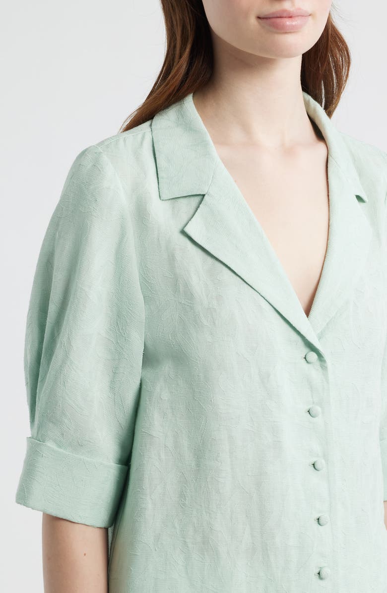 rag & bone Carmella Woven Shirt, Alternate, color, Mint
