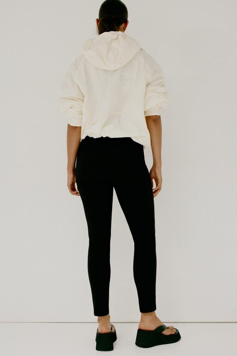 Fitted Ankle-length Pants, Alternate, color, Black