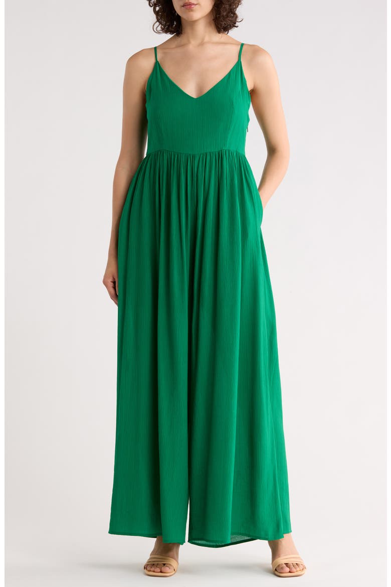 Wide Leg Jumpsuit, Main, color, KELLY GREEN