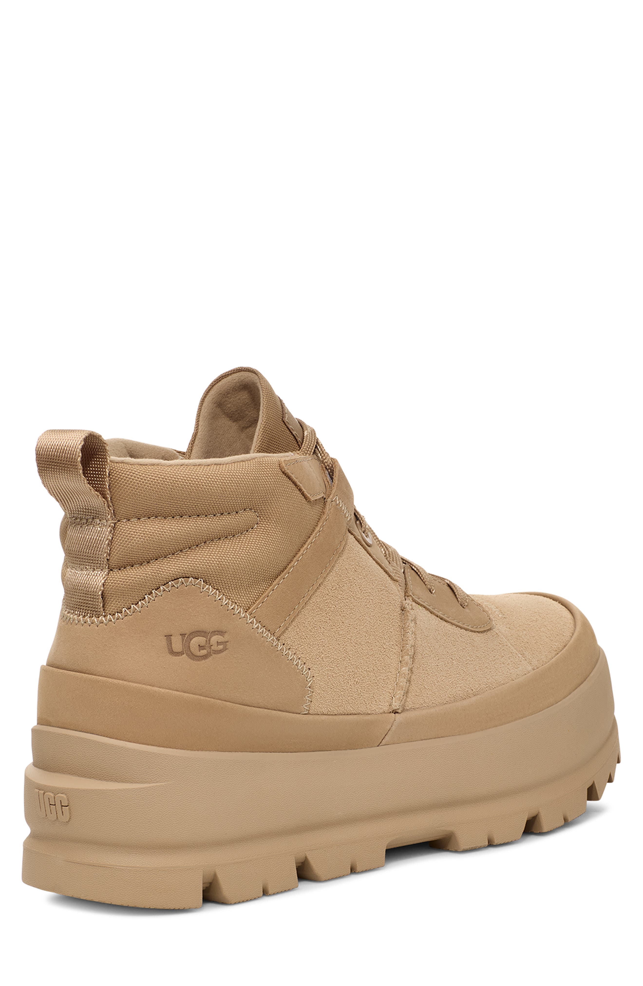 The UGG Lug Waterproof Chukka Boot, Alternate, color, SAND