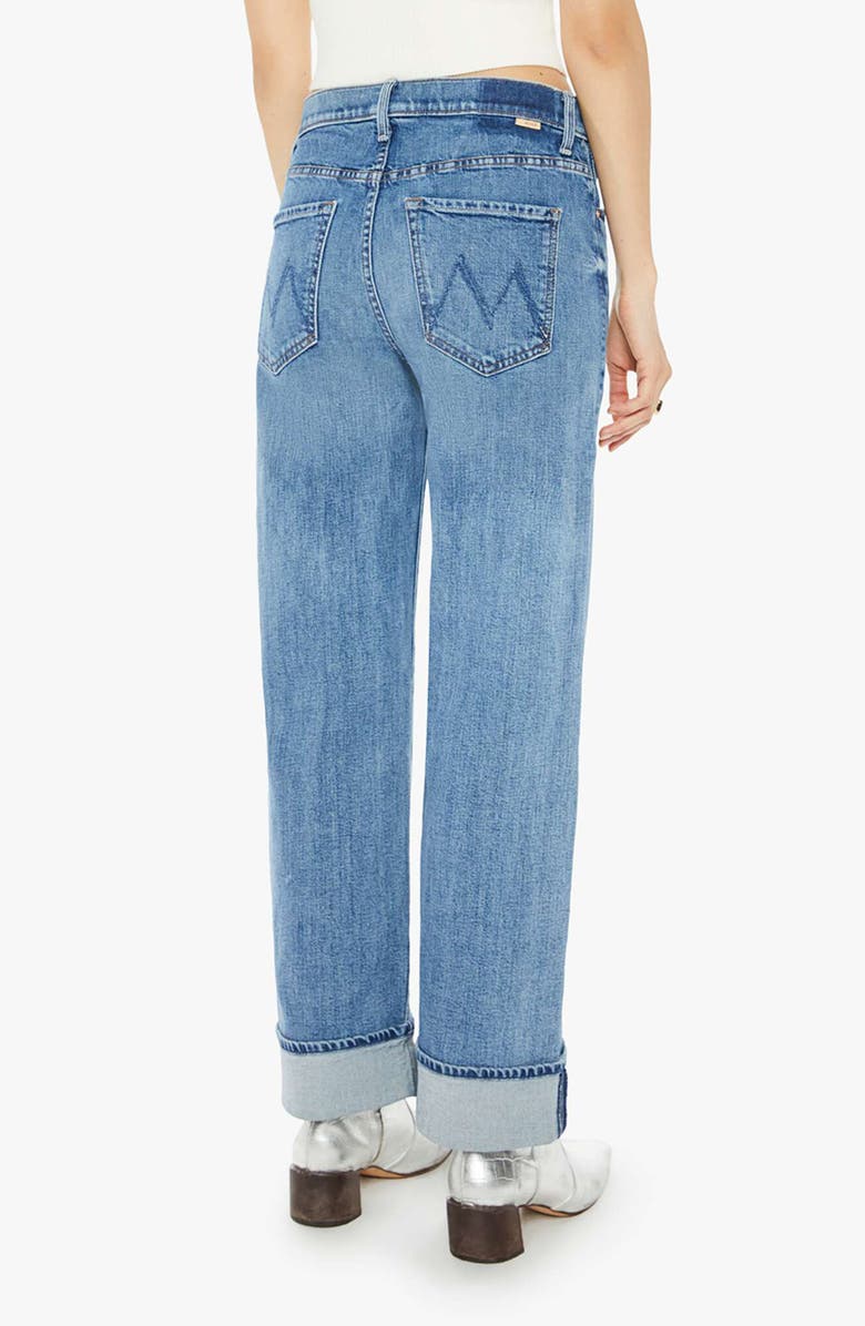 MOTHER The Dodger Flood Cuff Wide Leg Jeans, Alternate, color, Toil And Trouble