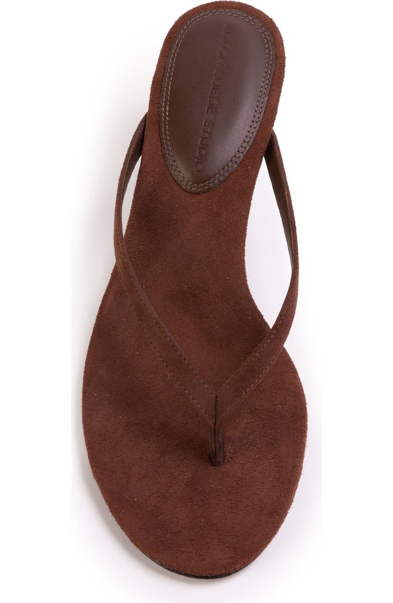 BLACK SUEDE STUDIO Tash 50 Suede Mule, Alternate, color, Brownie Suede