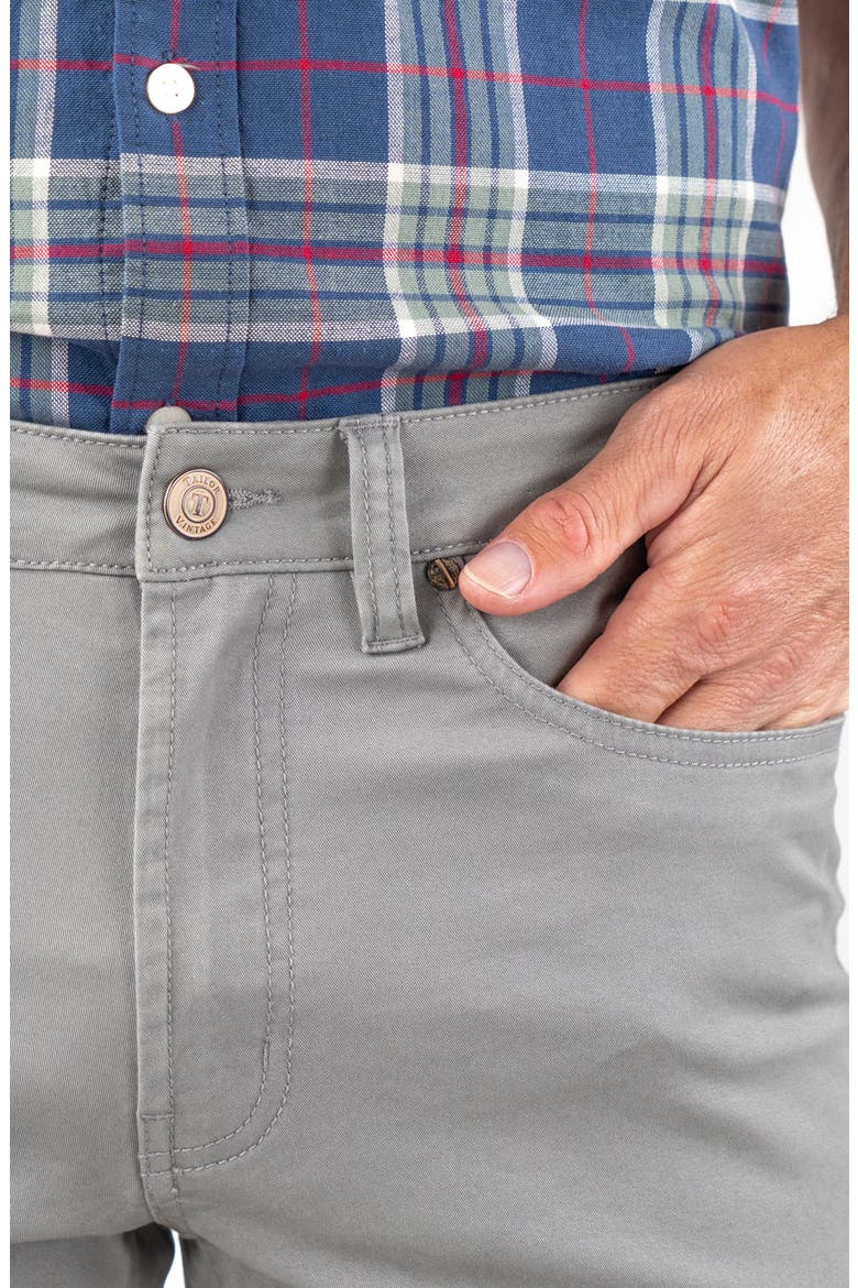 Straight Leg Stretch Cotton Twill Pants, Alternate, color, SKYROCKET