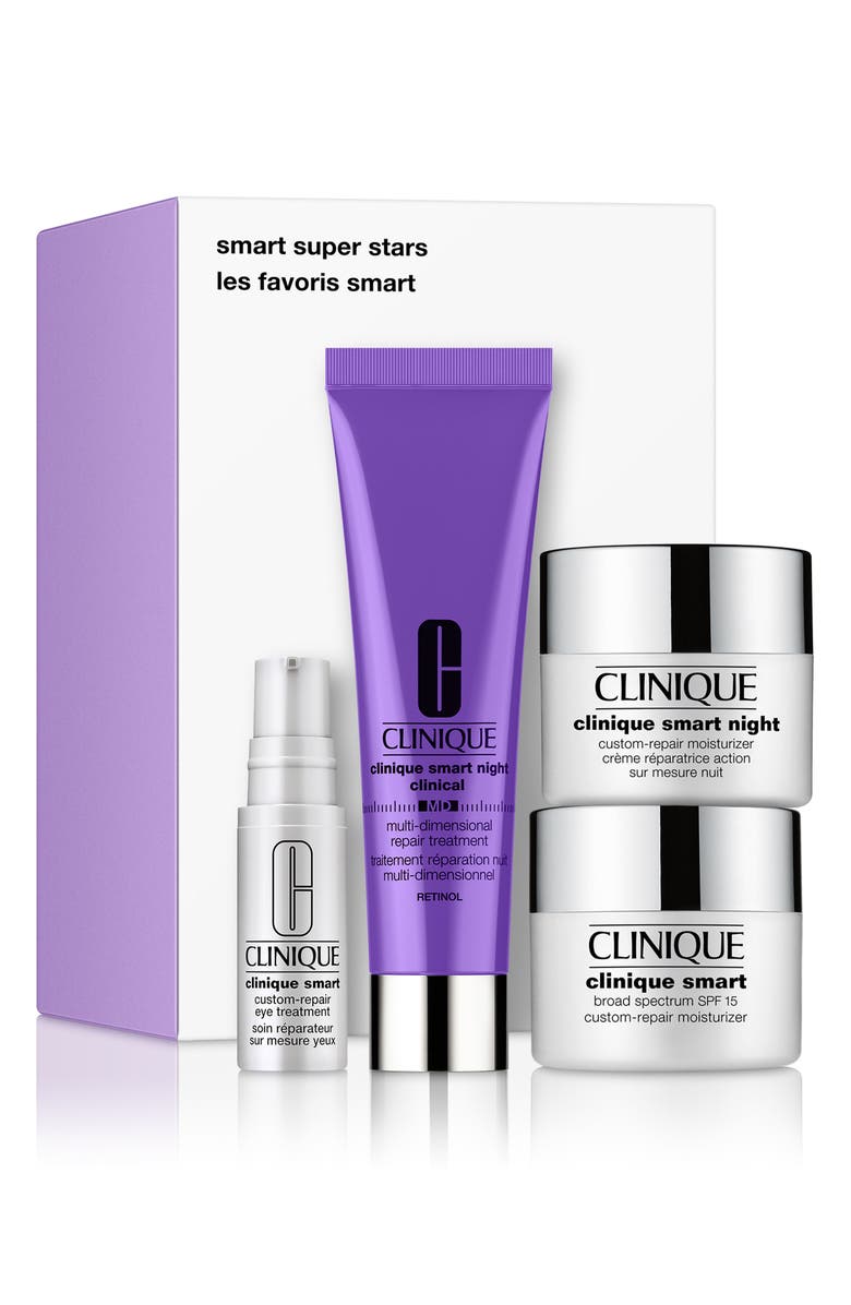 Clinique Smart Superstars Skin Care Set USD $120 Value, Main, color,