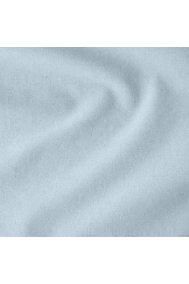 100% Organic Cotton Percale Duvet Cover and Sham Set, Alternate, color, Winter Blue