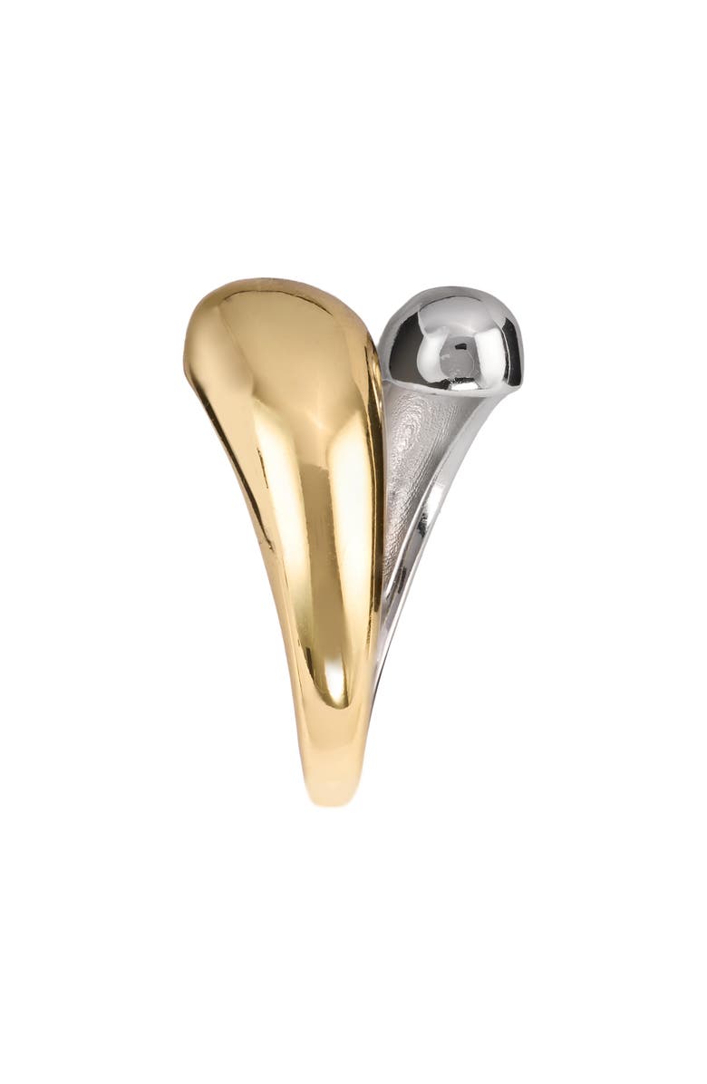 ATHRA LUXE The Deux-Tone Puffy Bypass Ring, Alternate, color, 