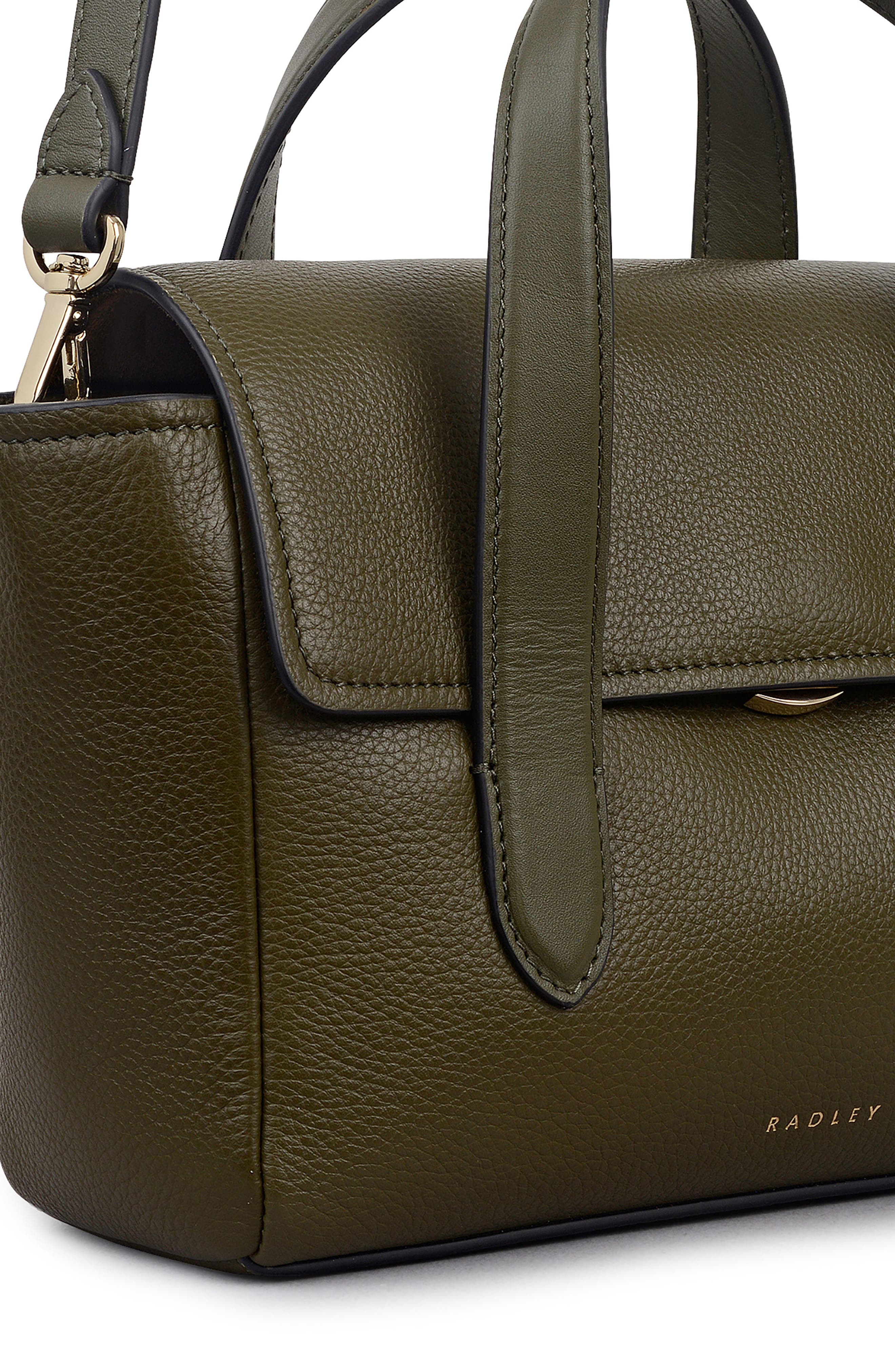 Radley Mayfair Lane Small Flapover Satchel Bag, Alternate, color, Pine Needle