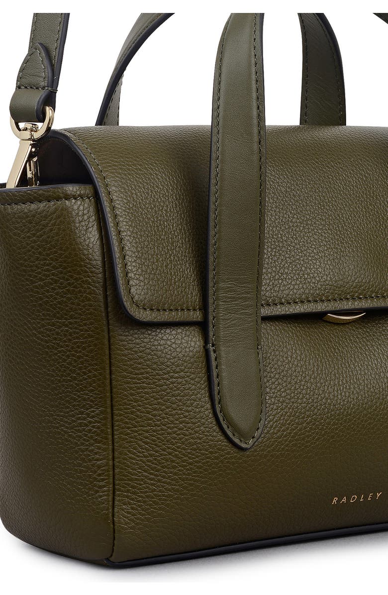 Radley Mayfair Lane Small Flapover Satchel Bag, Alternate, color, Pine Needle