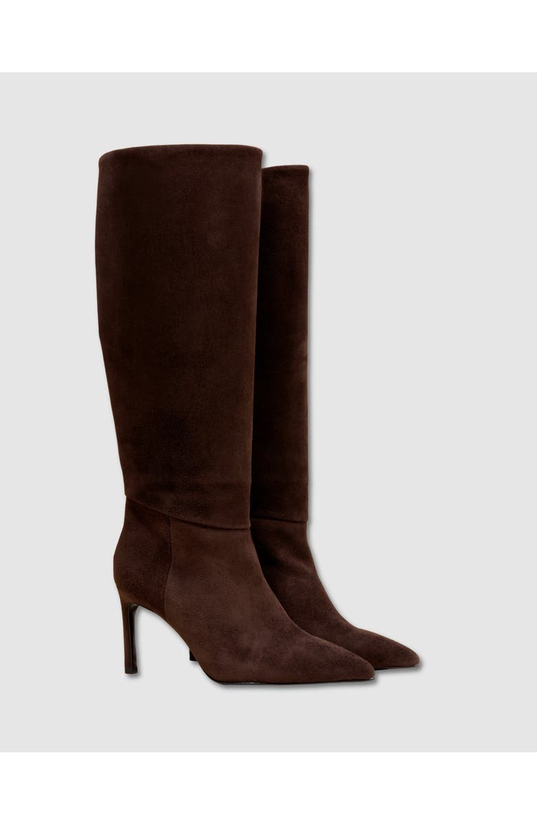 MI/MAI Coco Stiletto Long Boot, Alternate, color, Chocolate