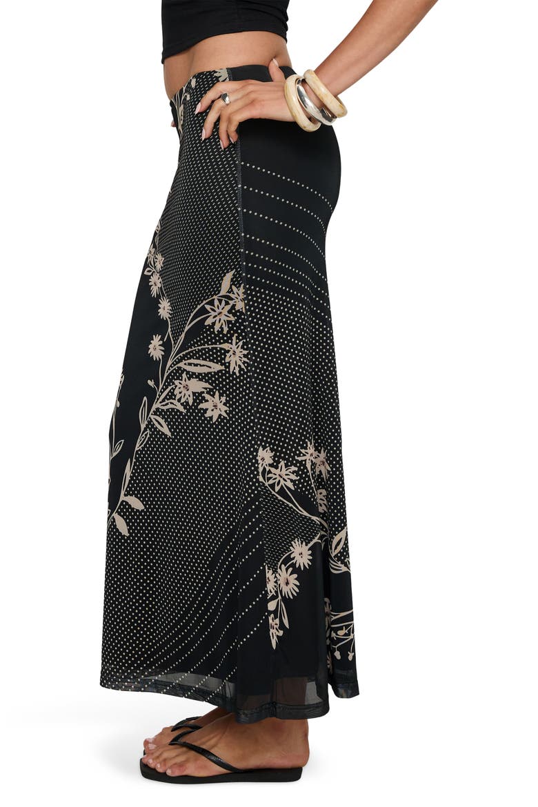 Dreamers Floral Mesh Maxi Skirt, Alternate, color, MULTI FLORAL