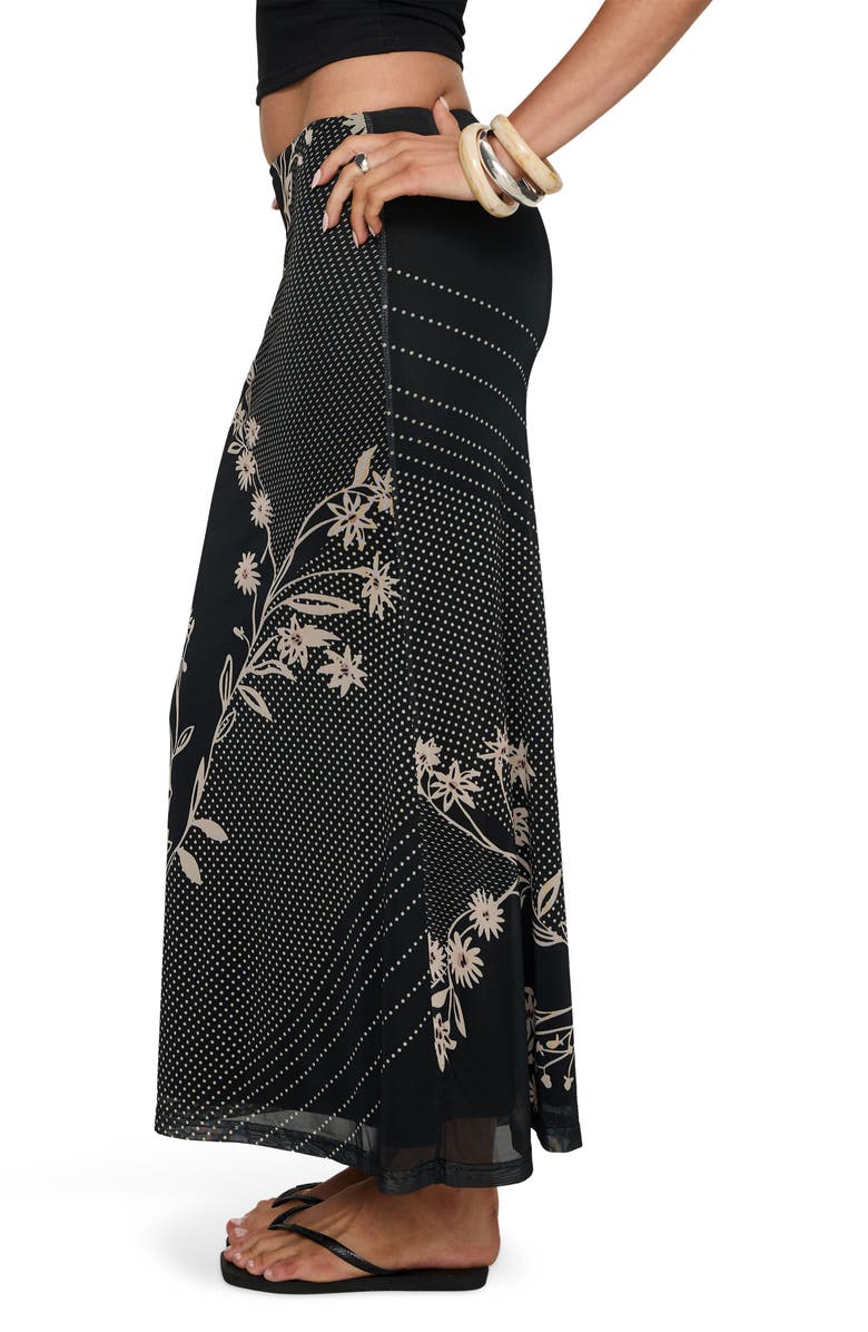 Princess Polly Dreamers Floral Mesh Maxi Skirt, Alternate, color, Multi Floral