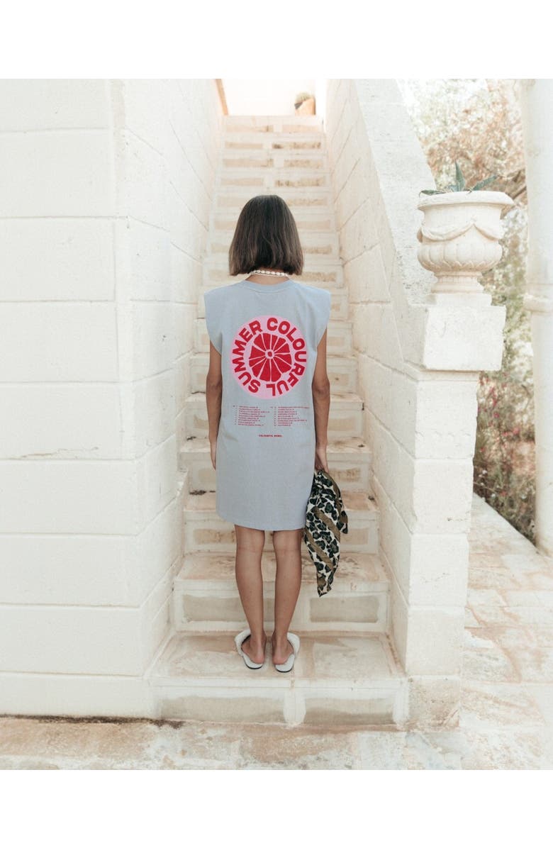 Colourful Rebel CLRFL Summer Padded Dress SL, Alternate, color, Light Grey