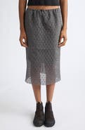 Cecilie Bahnsen Bria Meadow Embroidery Cotton Blend Skirt