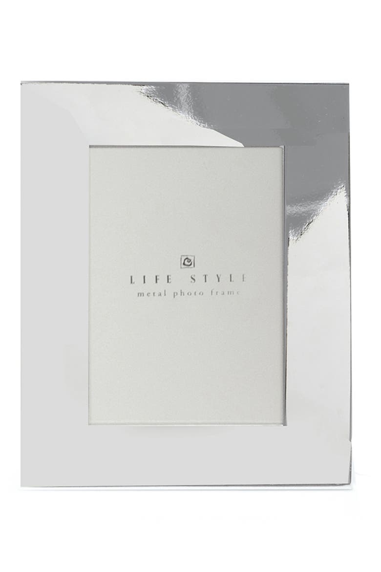 Silver Plate Picture Frame, Main, color, SILVER