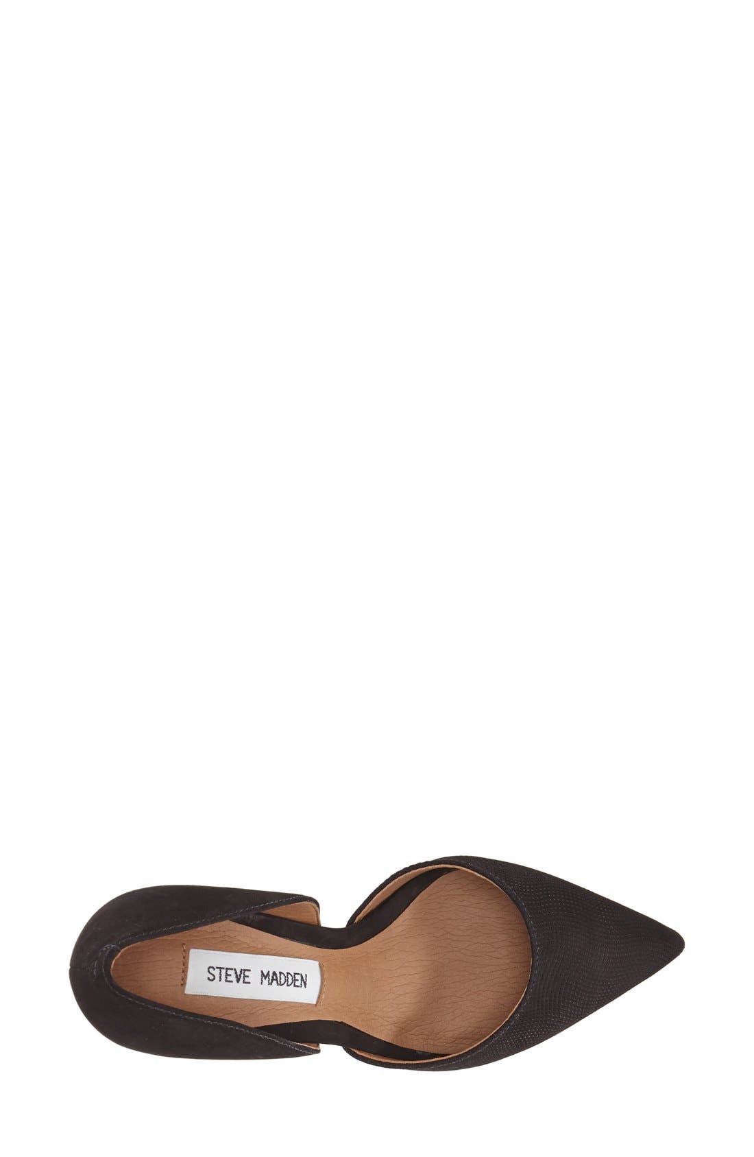'Sasssy' d'Orsay Pump, Alternate, color, BLACK NUBUCK