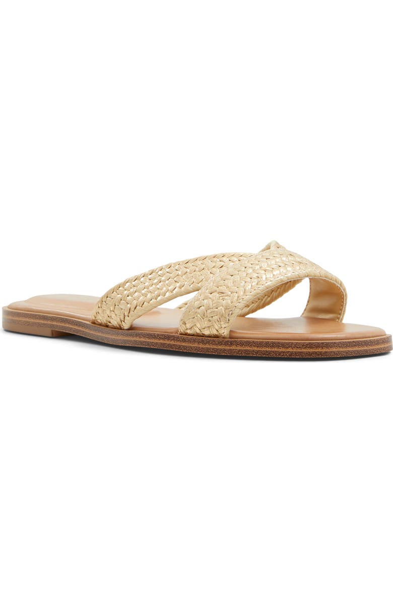 ALDO Caria Slide Sandal, Main, color, Gold