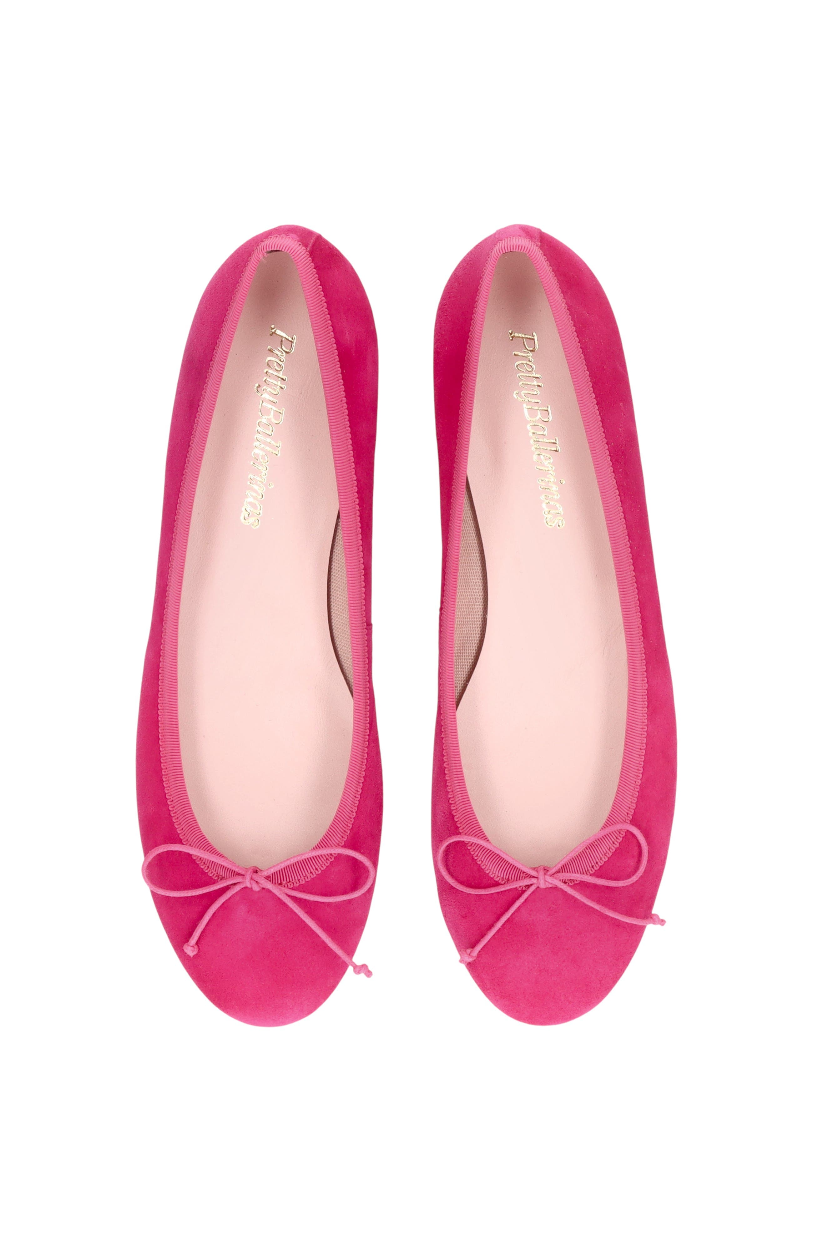 Round Toe Ballet Flat, Alternate, color, Bright Pink