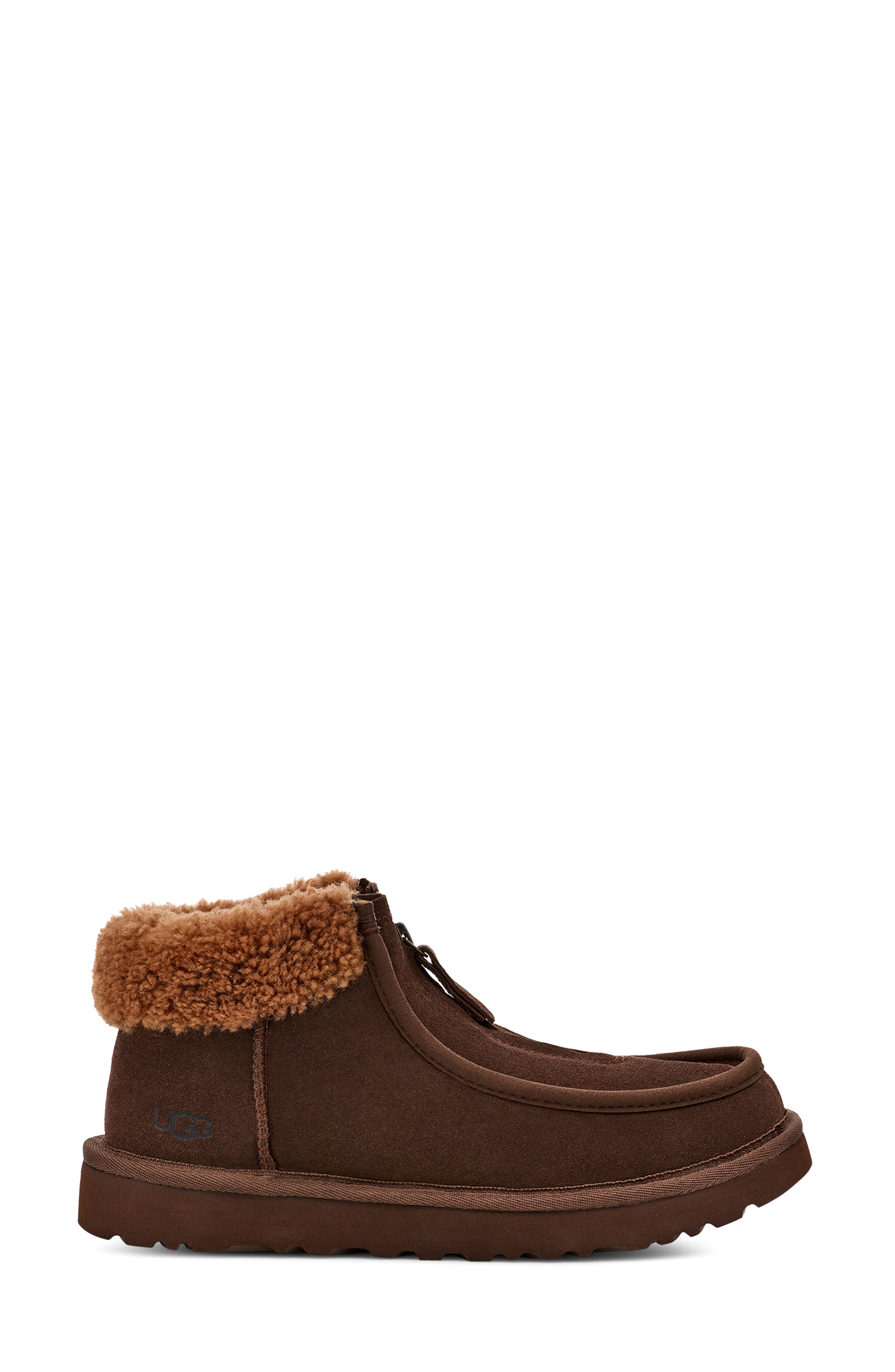 Funkarra Genuine Shearling Bootie, Alternate, color, BURNT CEDAR