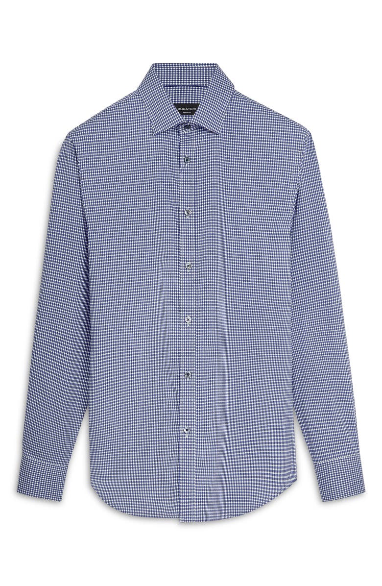 Bugatchi Karl Classic Fit Check Print Stretch Cotton Button-Up Shirt, Alternate, color, 