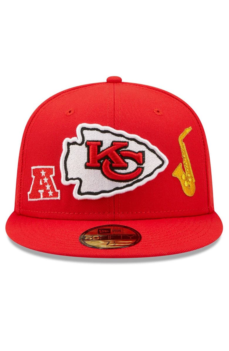 New Era Men's New Era Red Kansas City Chiefs Team Local 59FIFTY Fitted Hat, Alternate, color, 
