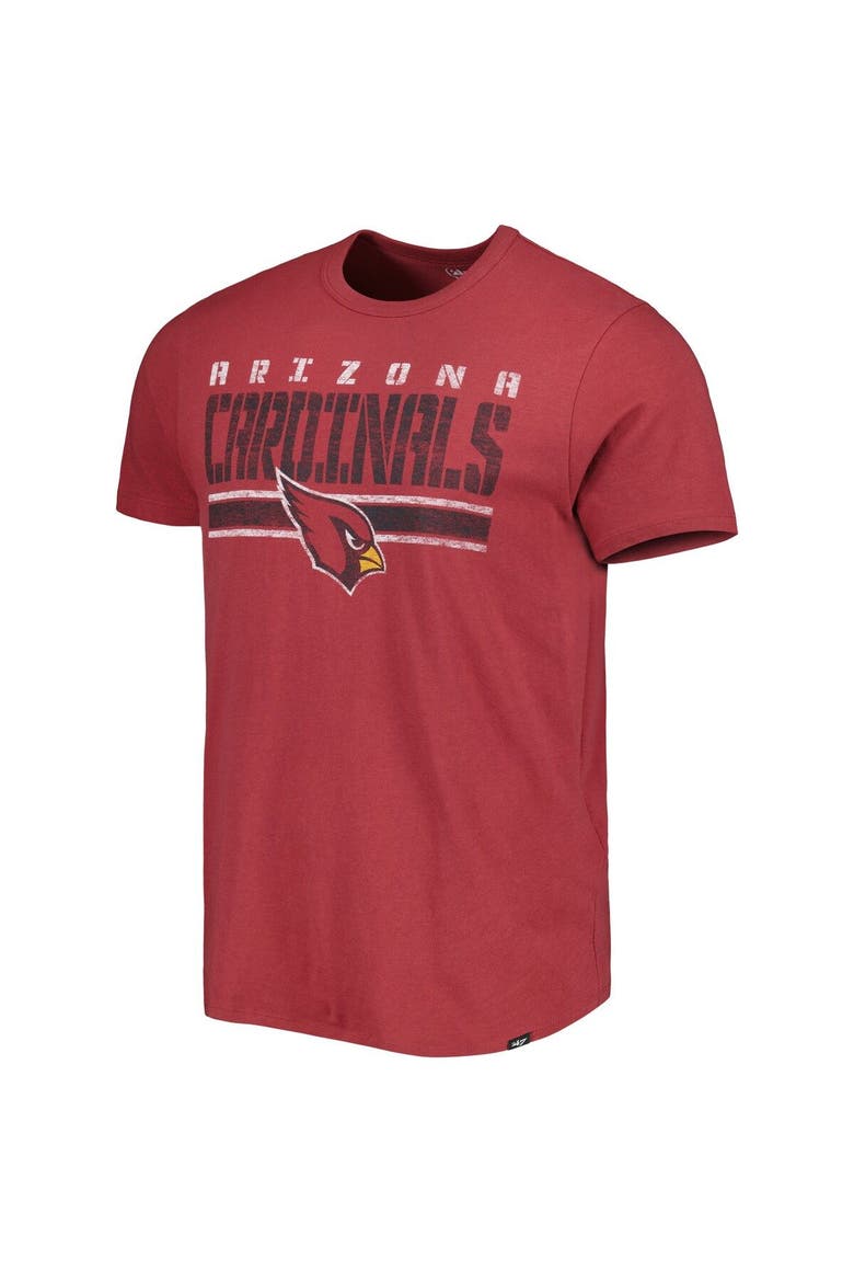Men's '47 Cardinal Arizona Cardinals Team Stripe T-Shirt, Alternate, color, Cardinal