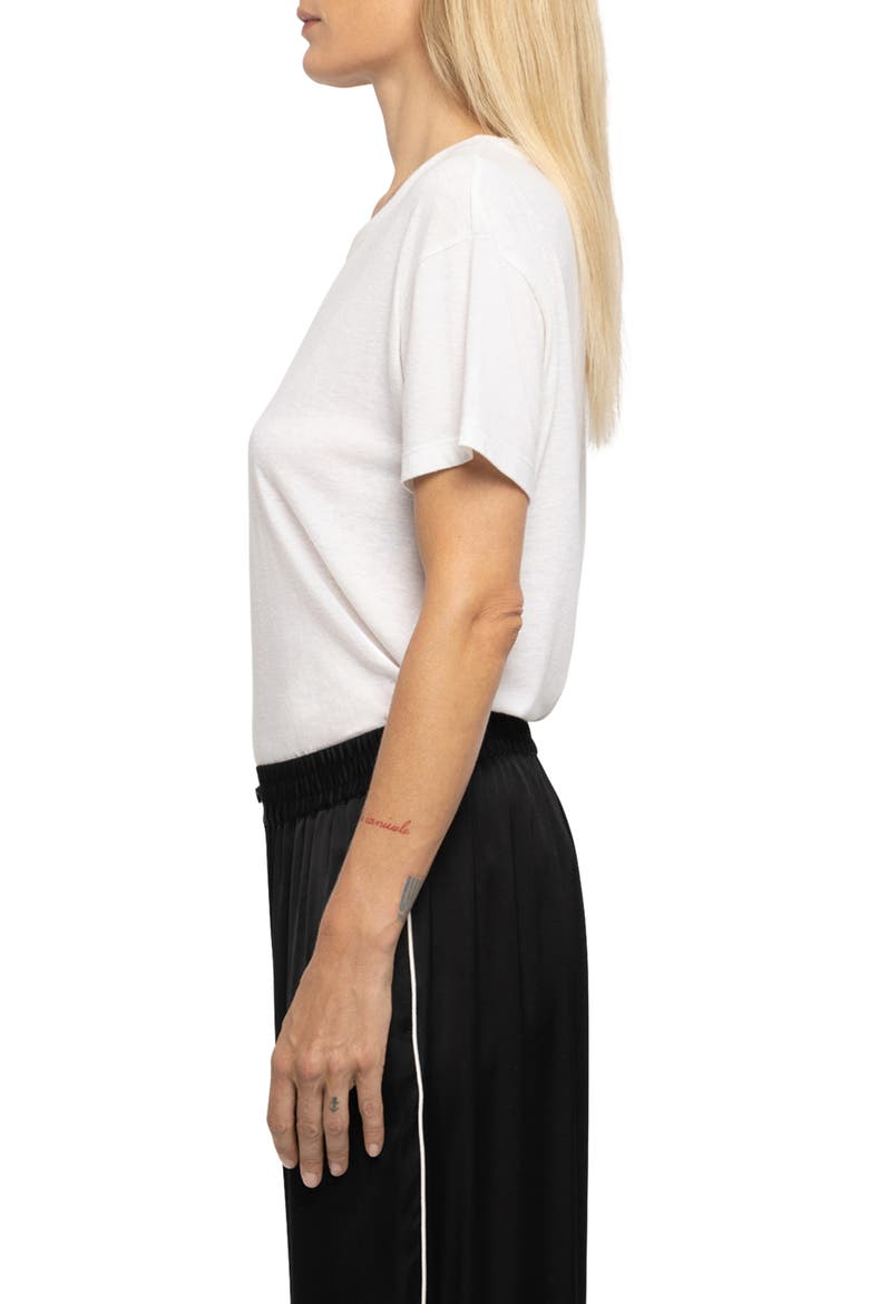 Pin Satin Wide Leg Pants, Alternate, color, BLACK