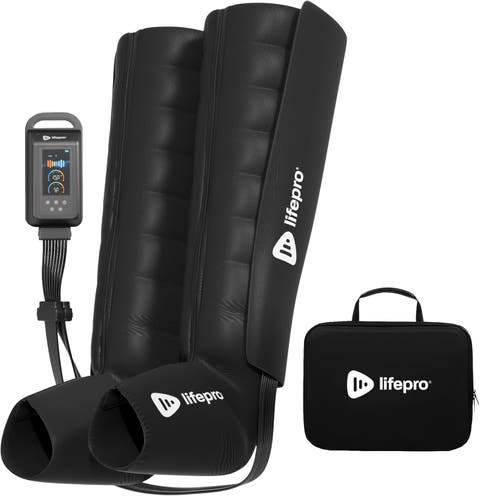 Axis Pro Full Air Leg Compression Massager with Heat for Calf, Thigh & Foot Recovery 8-Chamber