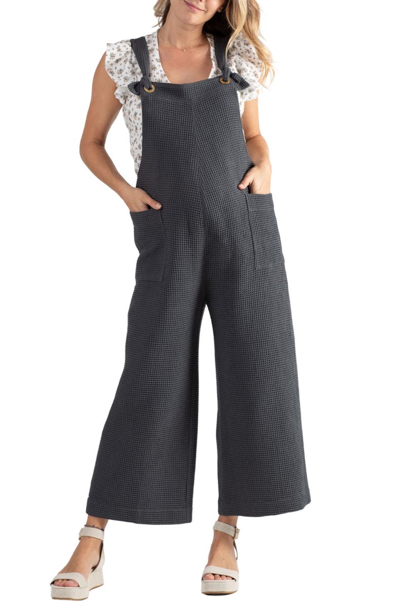 Cache Coeur Maya Organic Cotton Gauze Maternity/Nursing Jumpsuit, Main, color,