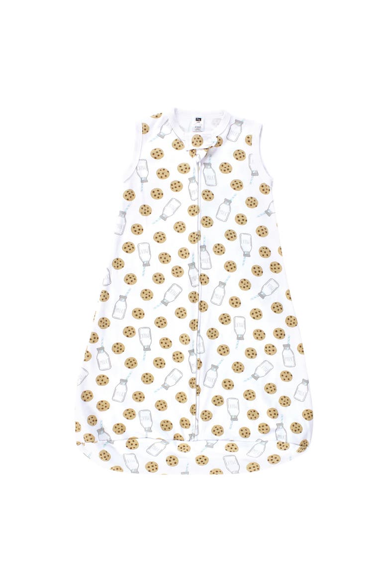Cotton Long Sleeve Wearable Sleeping Bag, Sack, Blanket, Alternate, color, Mint Milk Cookies Sleeveless