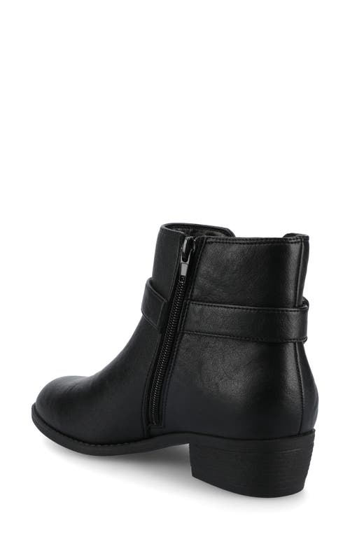 Journee Collection Devina Buckle Boot In Black