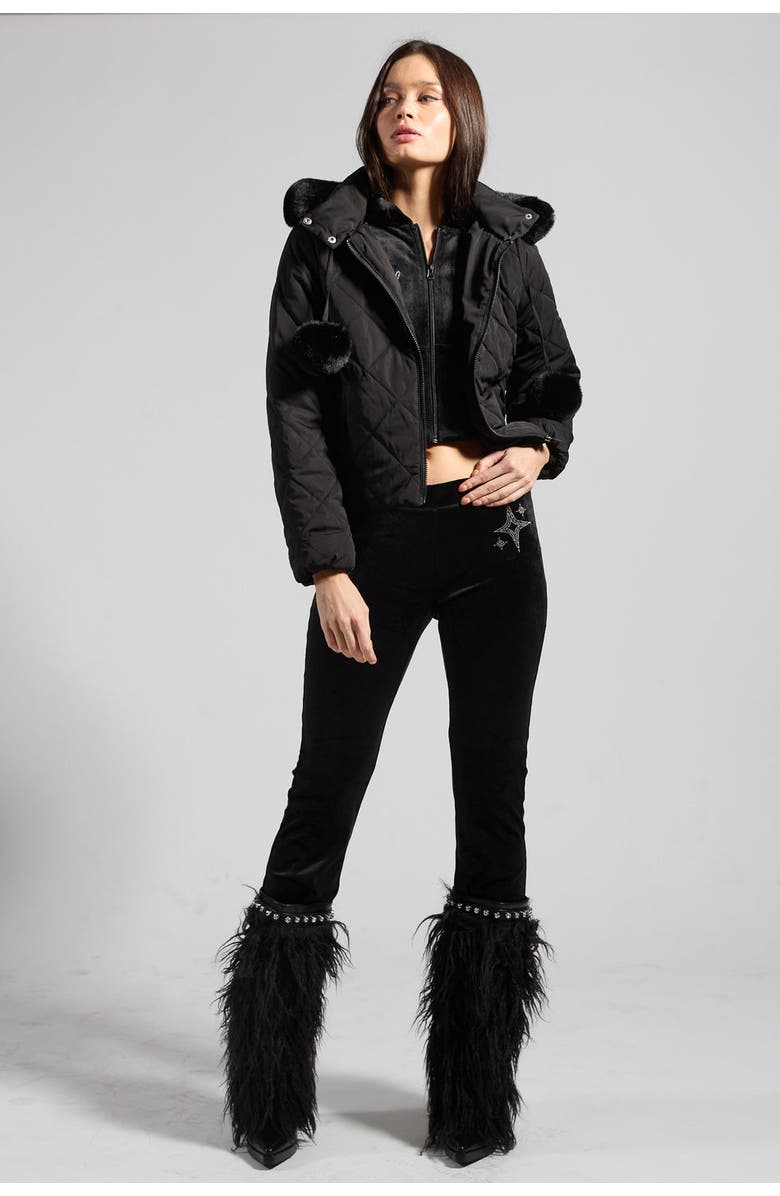 SPARKL Puffer Jacket, Alternate, color, Black