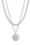 Chain & Coin Amulet Pendant Necklace Set