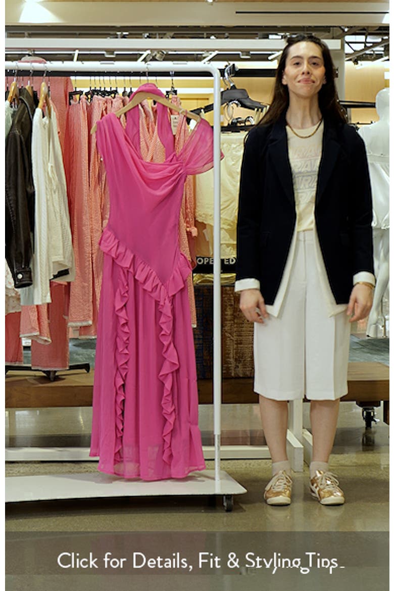 Moxie Ruffle Asymmetric Midi Dress video