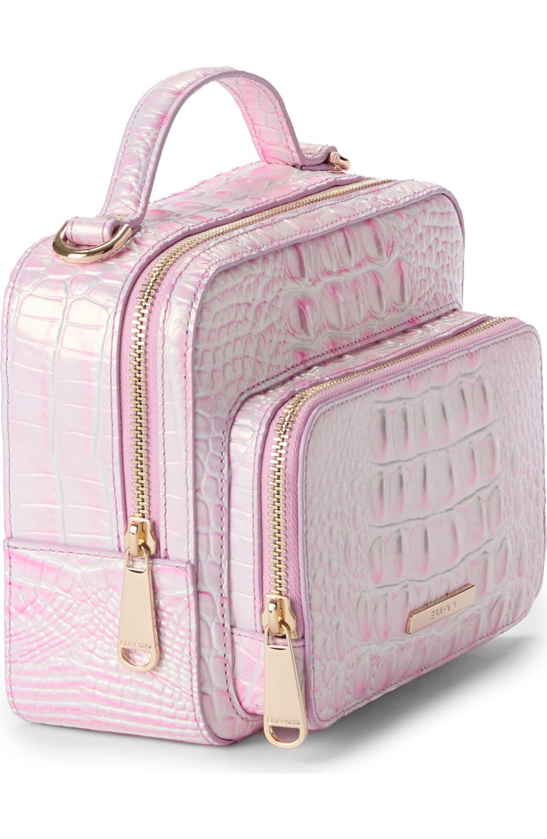 Brahmin Tori Croc Embossed Leather Top Carry Handle Bag, Alternate, color,