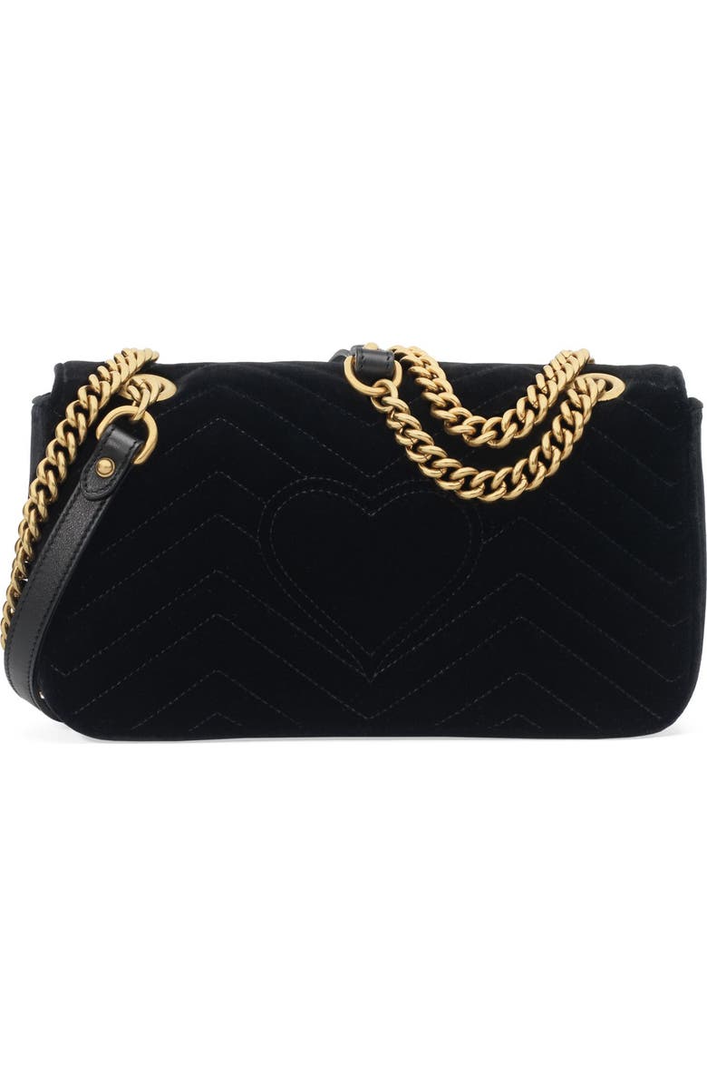 Gucci Medium GG Marmont 2.0 Matelassé Velvet Shoulder Bag, Alternate, color,