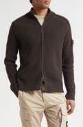Stone Island Ghost Virgin Wool Zip Cardigan