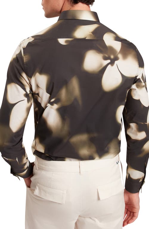 Ted Baker Wrenin Photographic Floral Print Button-up Shirt In Brown