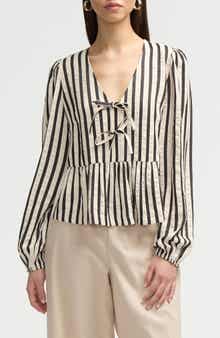 Tie Peplum Top