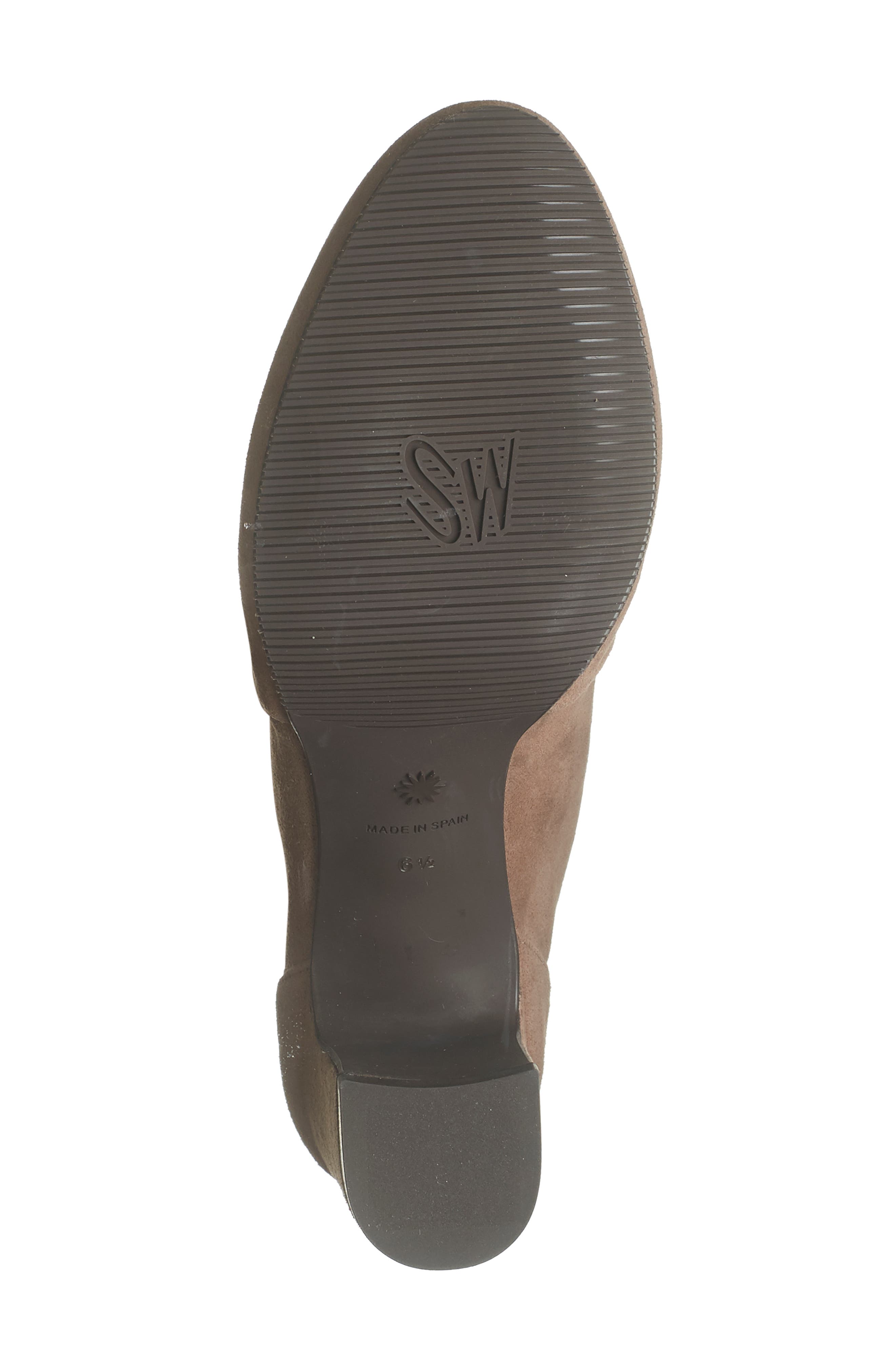 Carolinda Tall Leather Block Heel Boot, Alternate, color, TAUPE