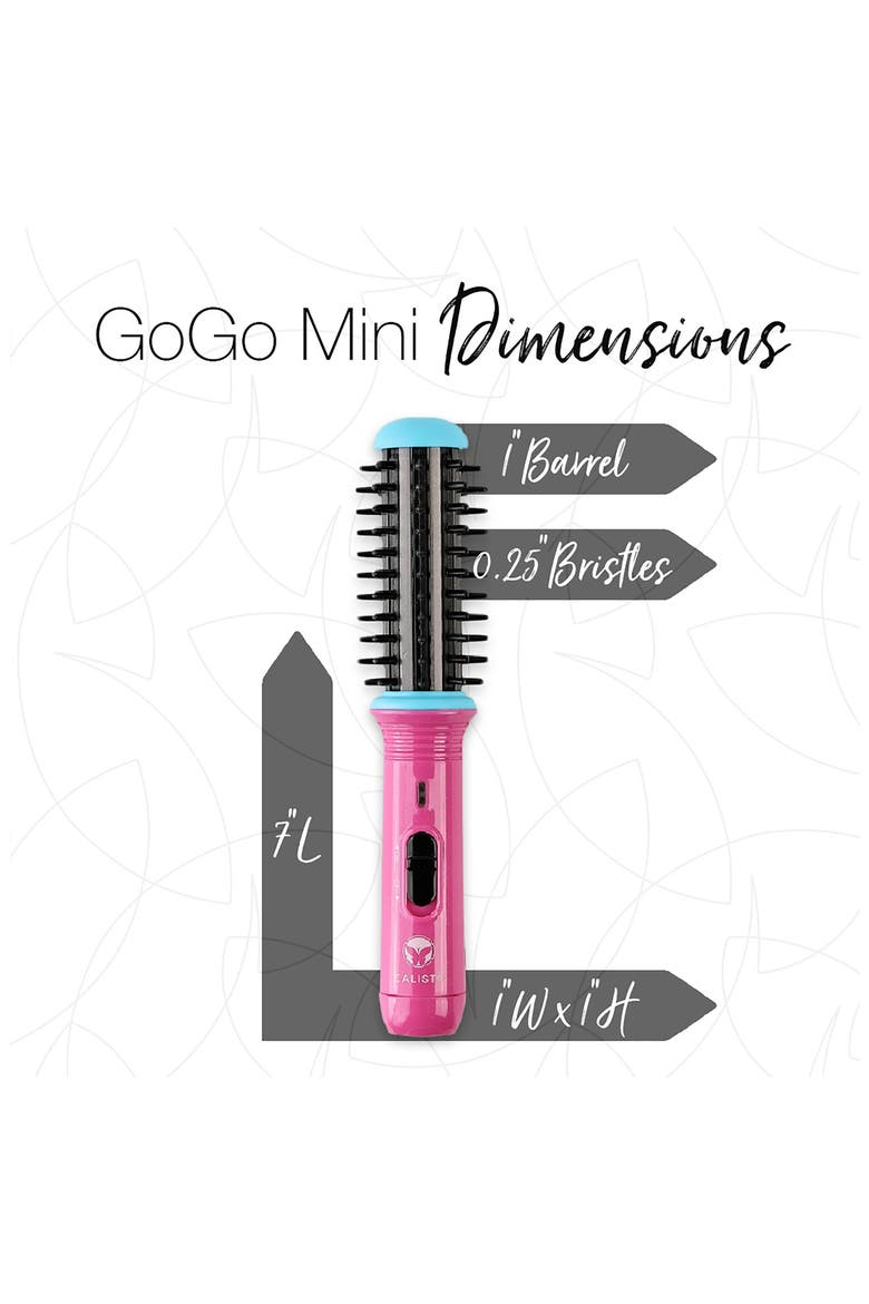 Gogo Mini Round Brush, Alternate, color, BLUE/ BERRY MULTI