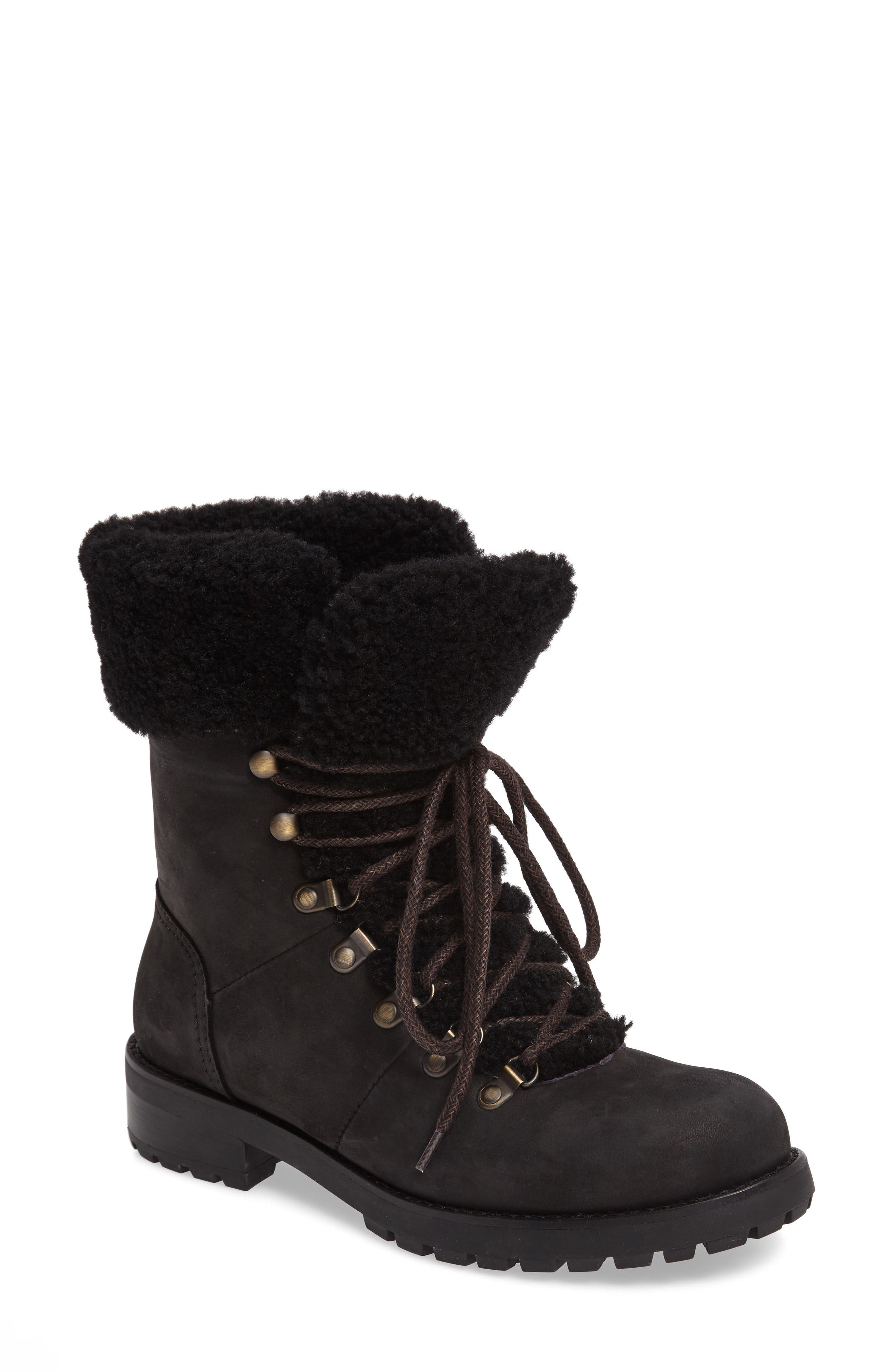 UGG<sup>®</sup> Fraser Genuine Shearling Water Resistant Boot, Main, color, 