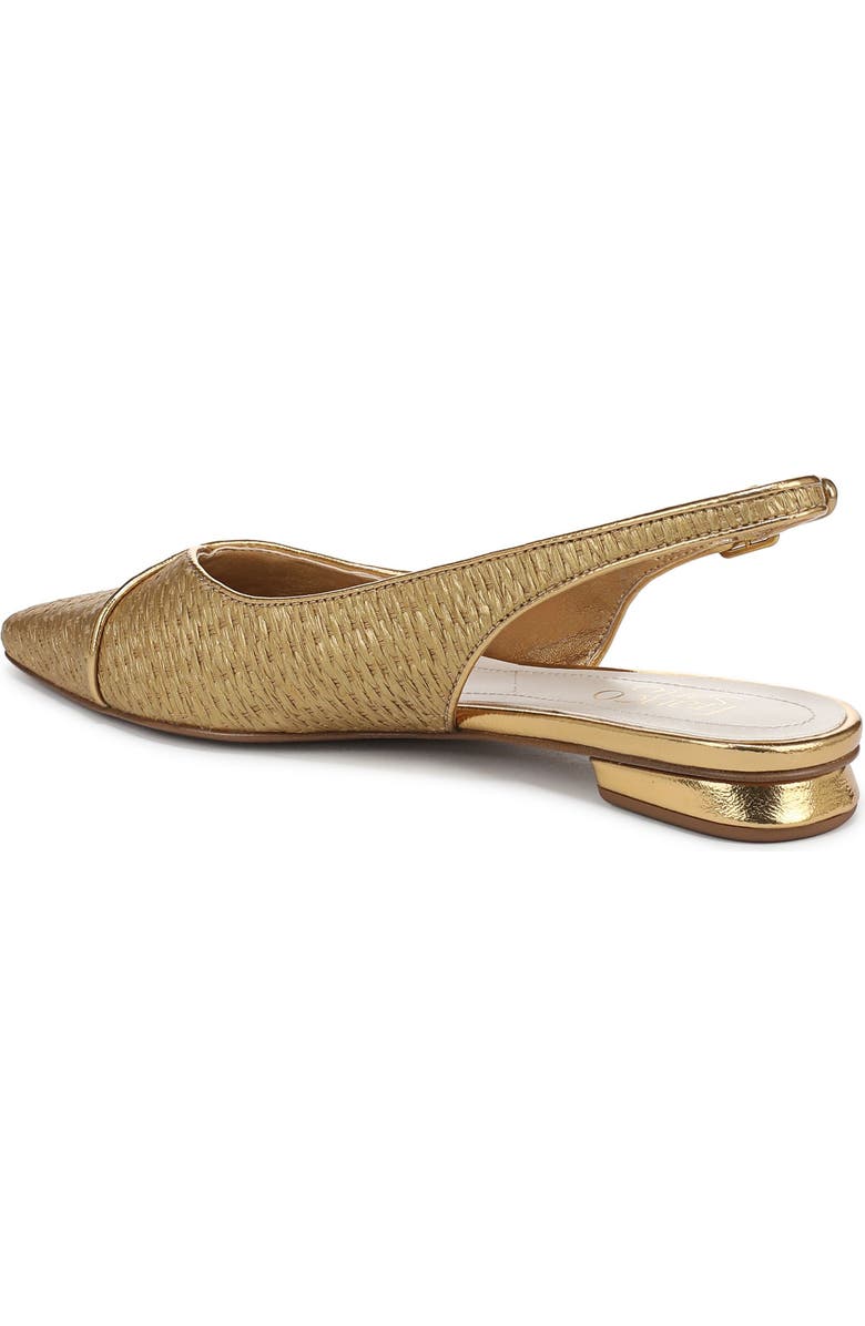 Franco Sarto Raena Slingback Flat, Alternate, color, Gold
