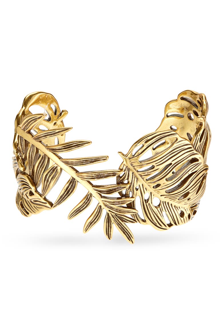 Kayla Cuff Bracelet, Main, color, VINTAGE GOLD