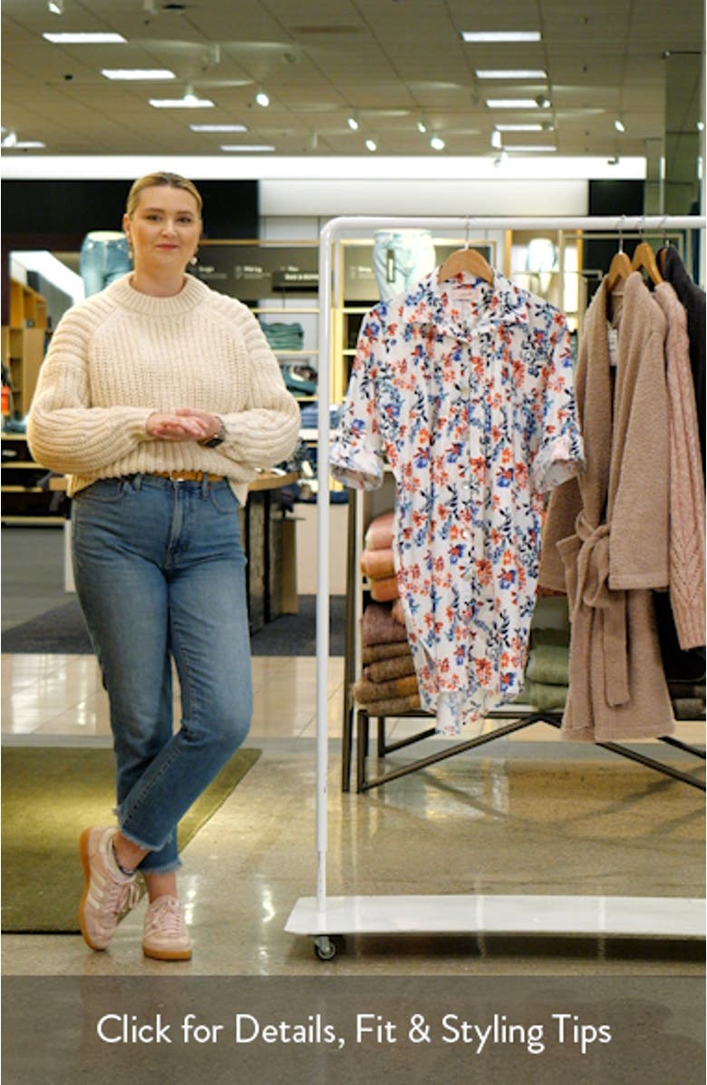 Harper Pleated Cosy Organic Cotton Nightgown, sales video thumbnail