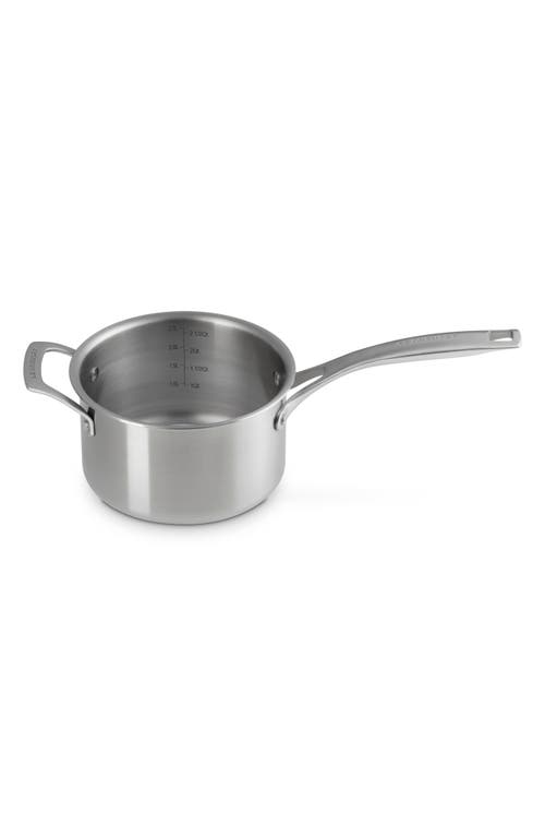 Le Creuset 3-quart Essential Stainless Steel Saucepan In Stainless Steel