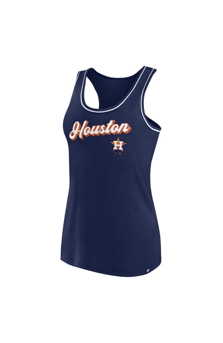 FANATICS Women's Fanatics Branded Navy Houston Astros Wordmark Logo Racerback Tank Top, Alternate, color, Navy